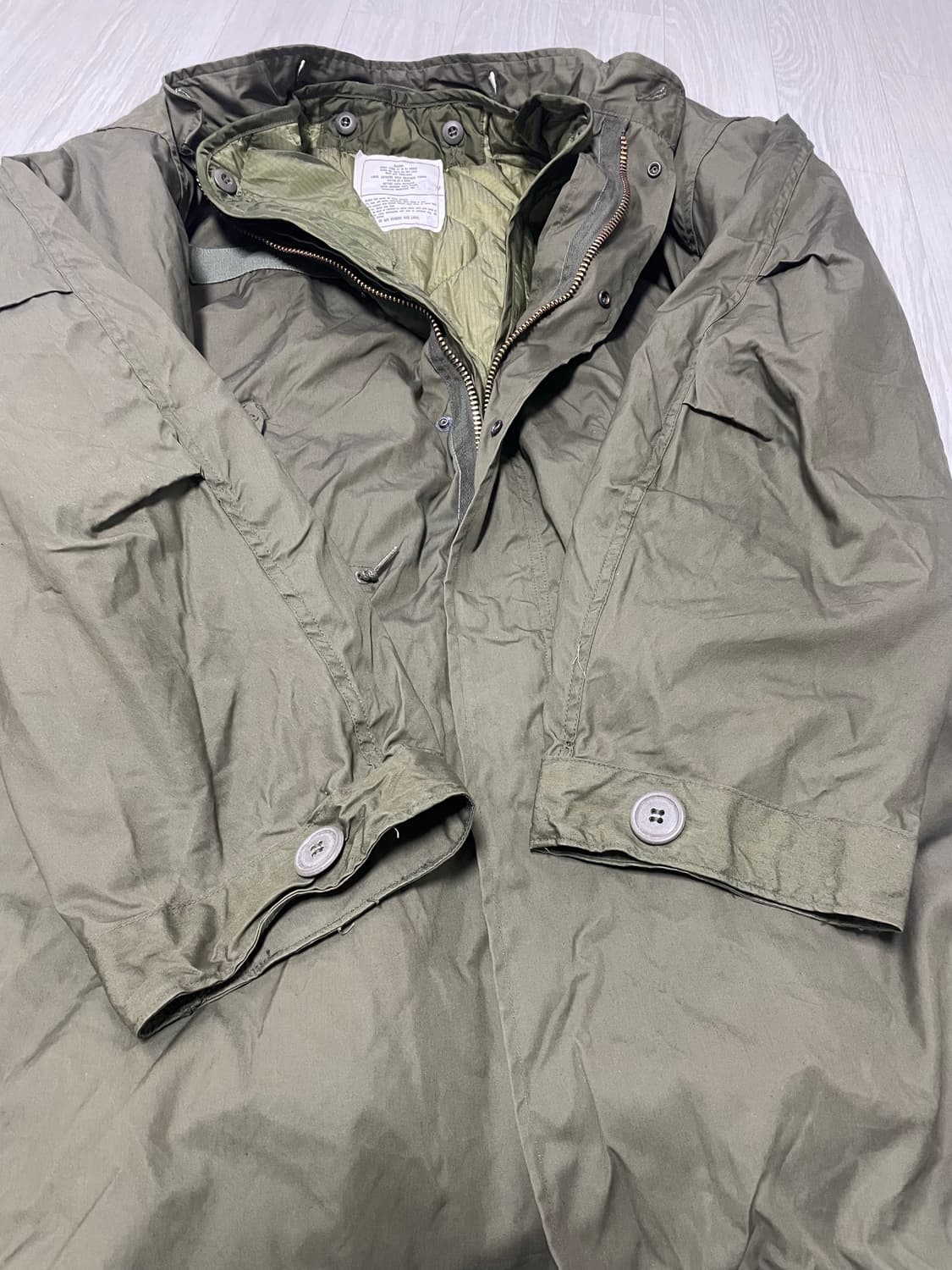 m65 og 피쉬테일 오리지널 미사용 데드스탁 M 개파카 상품이미지9