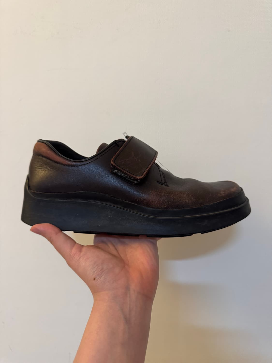 Prada 99aw square toe leather shoes 상품이미지3