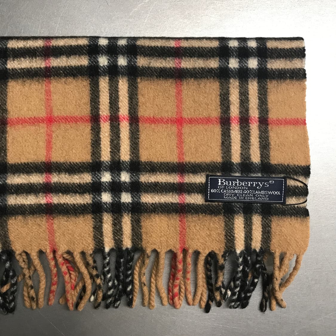 버버리 정품 캐시미어/램스울 머플러 베이지 상품이미지3