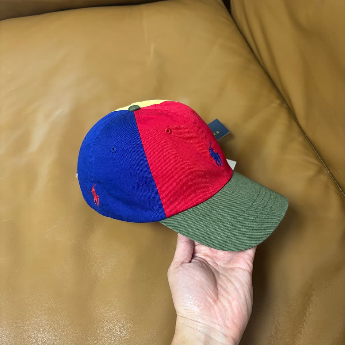 (Polo x Beams) 폴로x빔즈 트리플 포니 6패널 볼캡 모자 상품이미지3