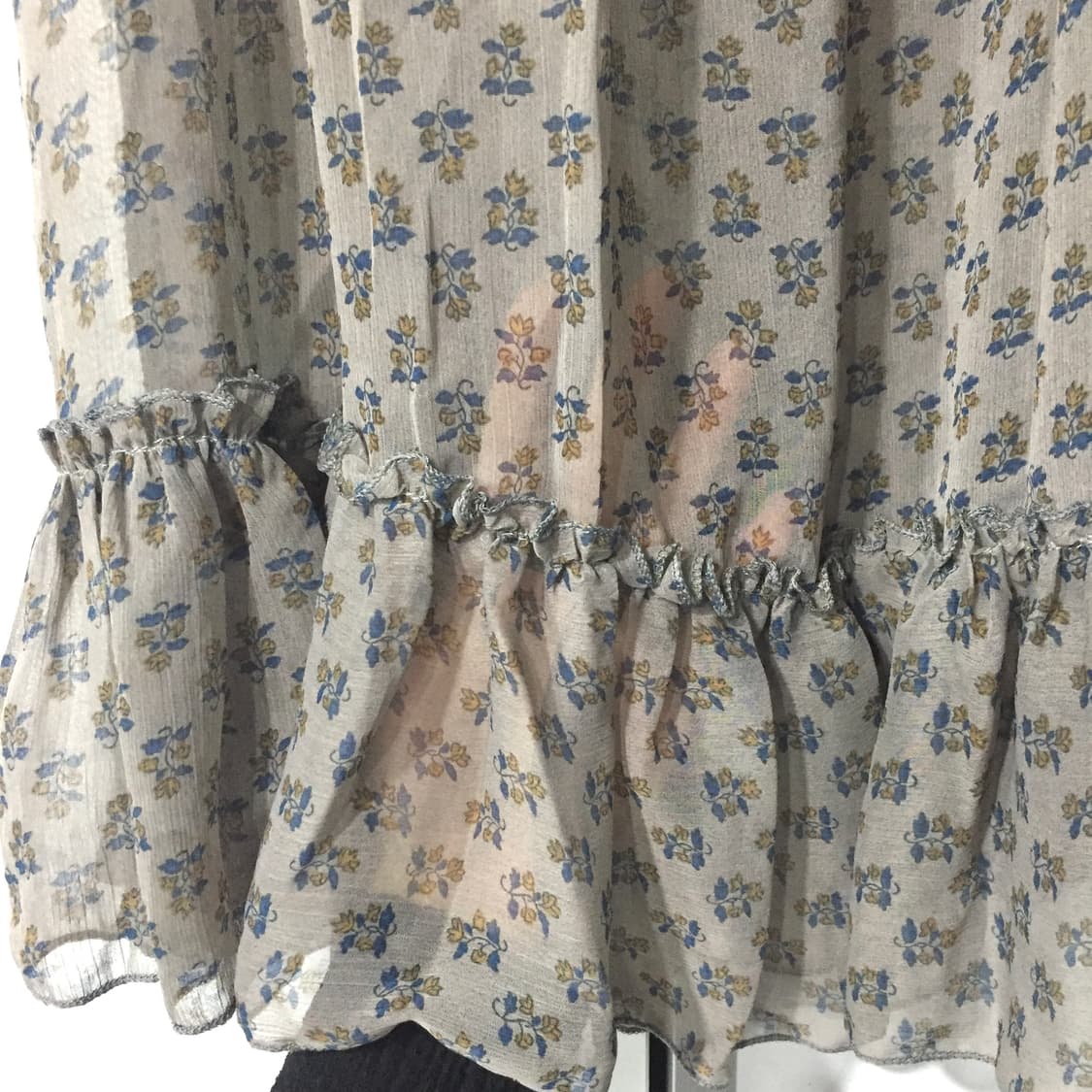 Jpn vintage 페어리 모리걸 레이스 플라워 시스루 원피스 상품이미지5