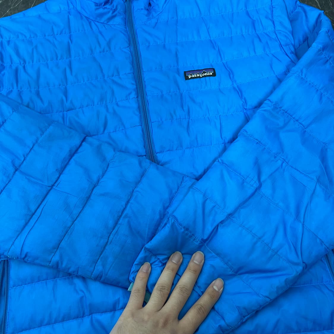 파타고니아 로고 나노 퍼프 경량 다운 자켓 상품이미지6