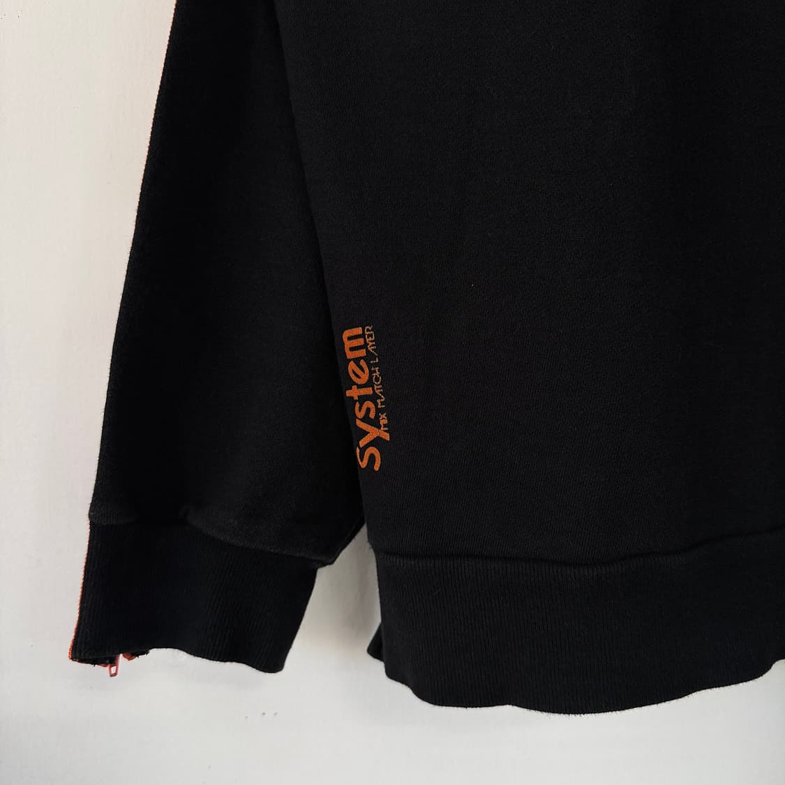 시스템옴므 지퍼 슬리브 맨투맨 상품이미지5