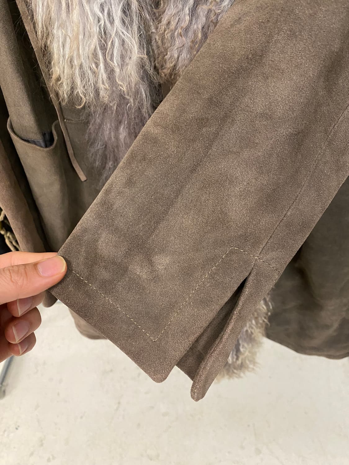 VTG fur suede coat 일본 빈티지 스웨이드 퍼 코트 상품이미지9