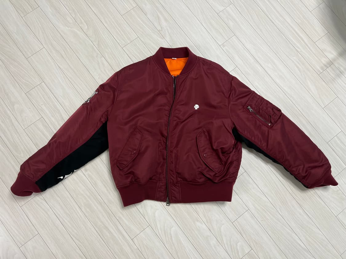 슈프림x바운티헌터 ma-1 버건디 L 상품이미지1