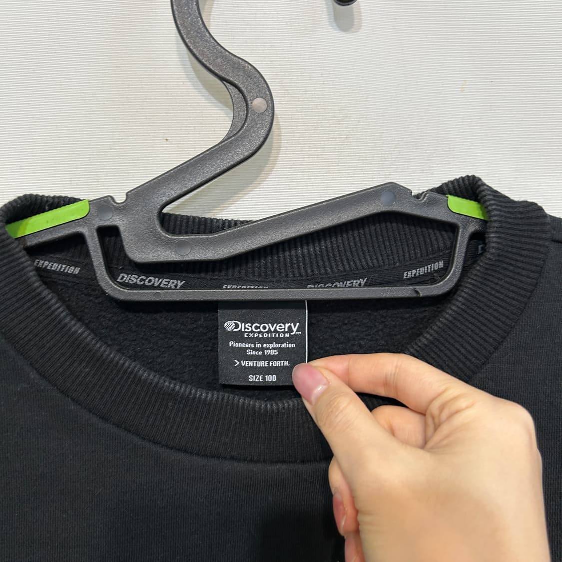 디스커버리 남성 기모 맨투맨 100 상품이미지2