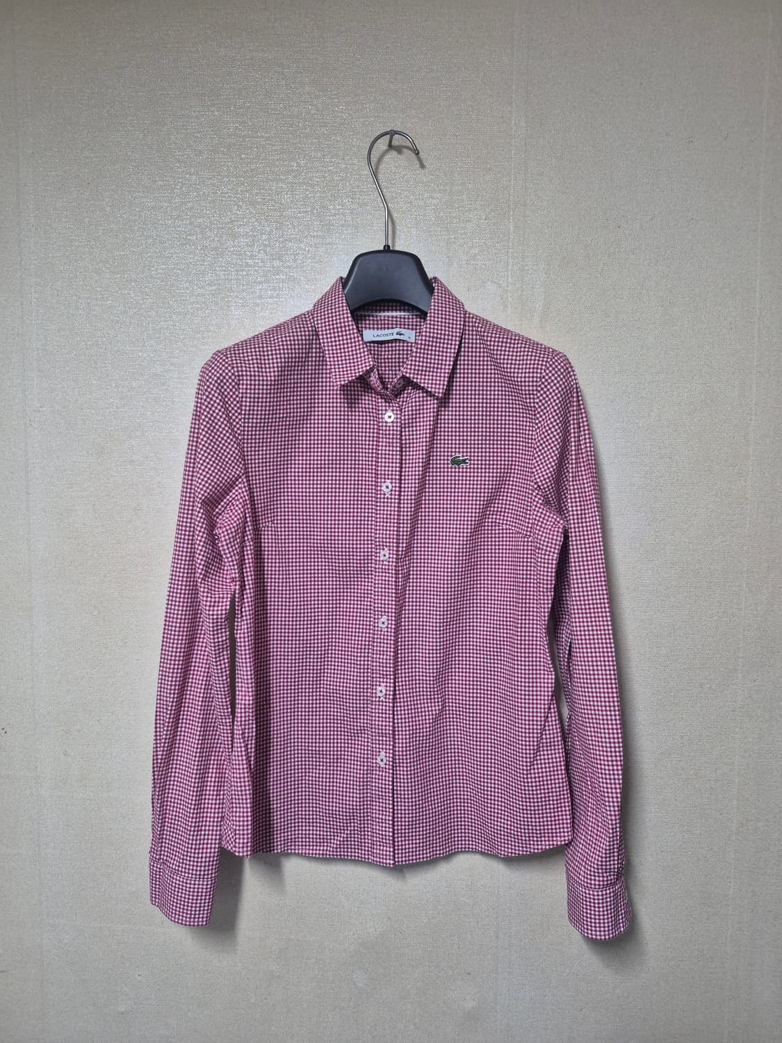 라코스테 깅엄 체크셔츠 상품이미지1