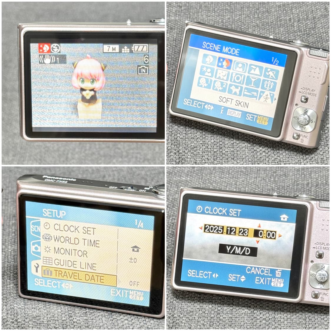 루믹스 DMC-FX55 라이트핑크 빈티지디카 상품이미지6