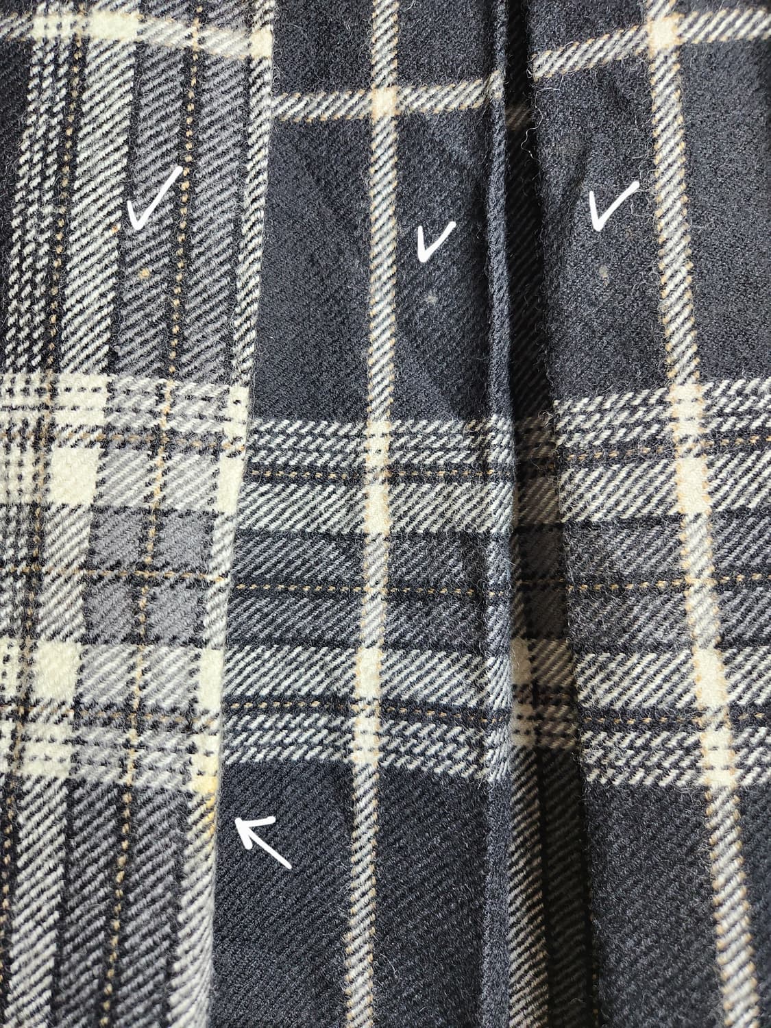 플리츠 체크 울스커트 상품이미지9