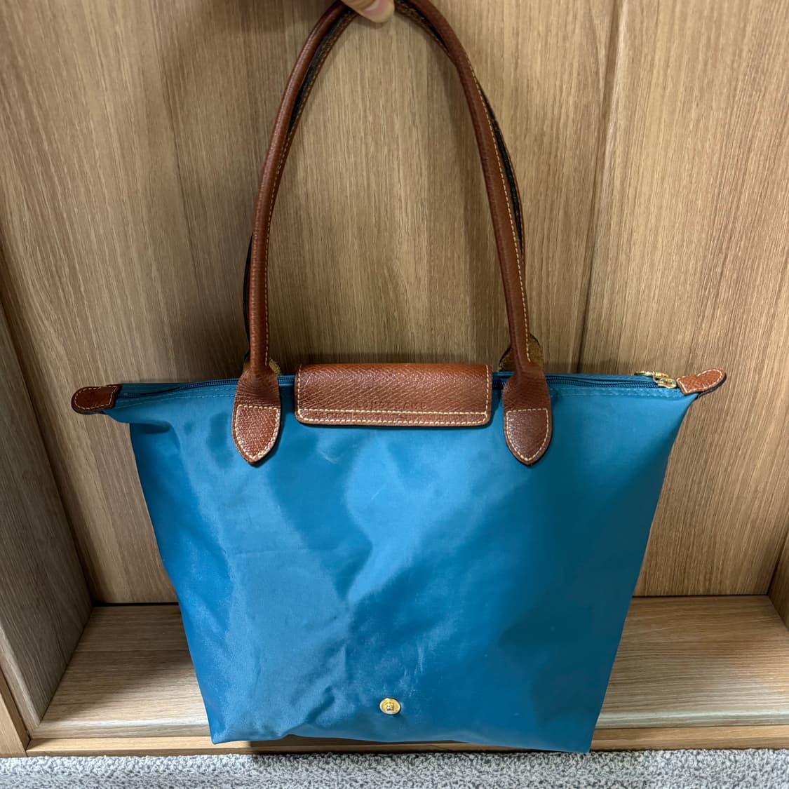 롱샴 르 플리아쥬 오리지널 토트백 코발트 블루 상품이미지2