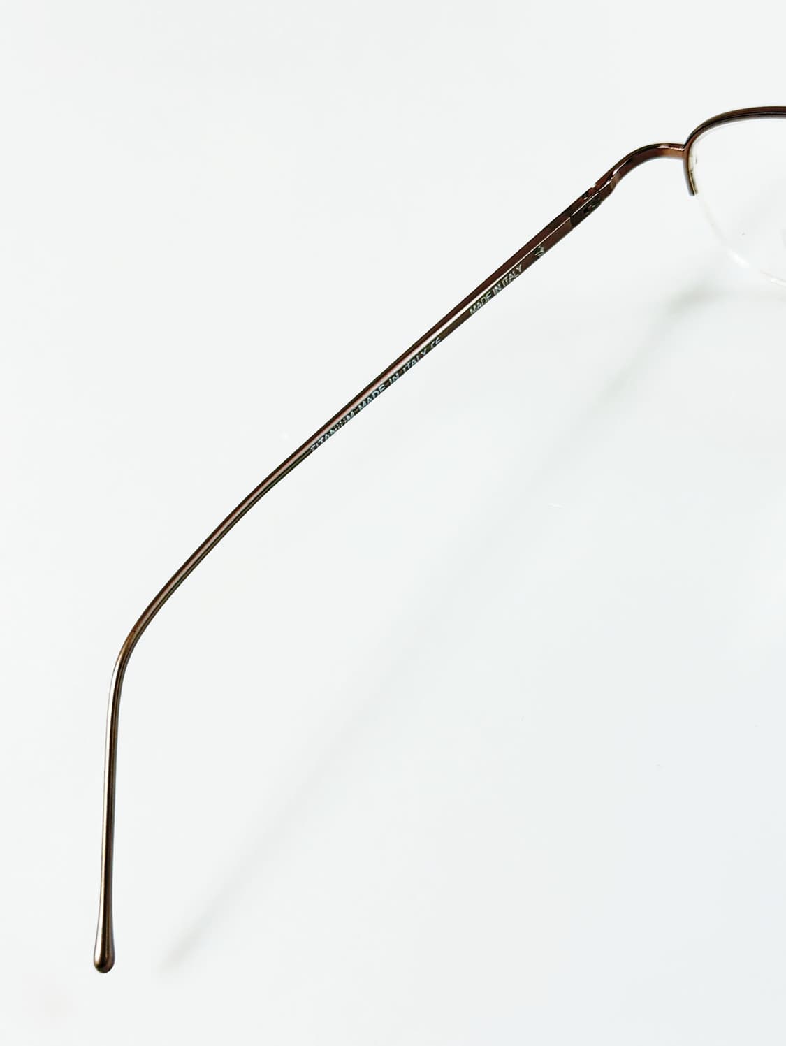 90s TITANIUM OPTICAL 티타늄 스퀘어 반무테 빈티지 안경 상품이미지7