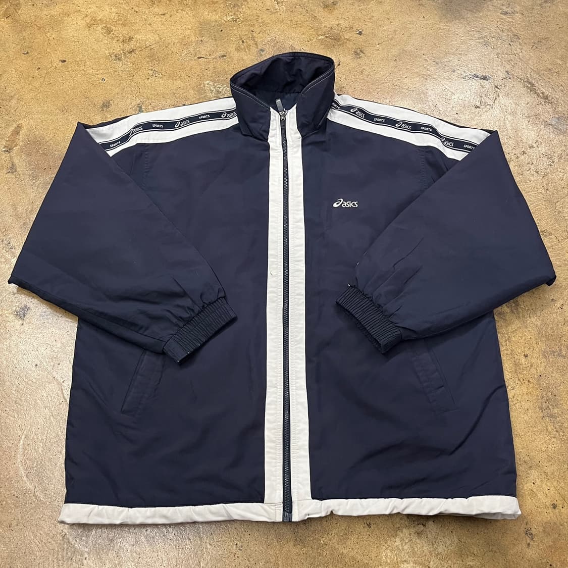 [정품/105] 아식스 올드스쿨 사이드라인 누빔 자켓 b19 상품이미지2