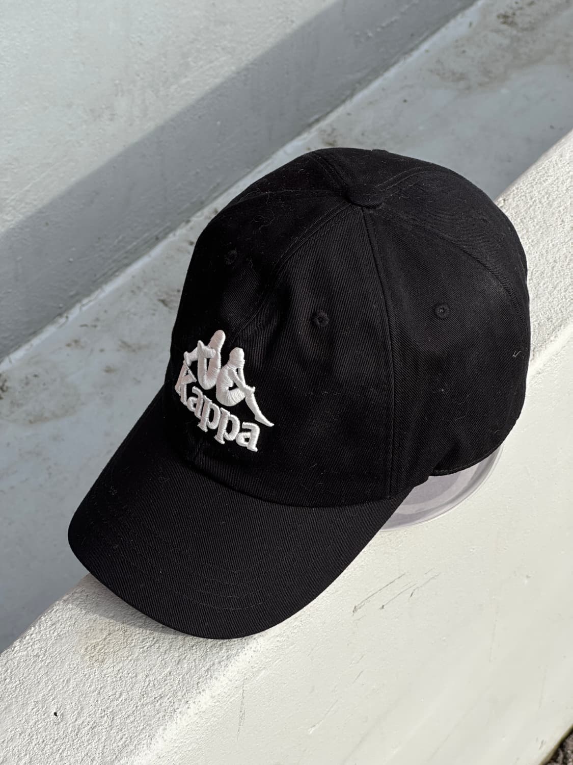 [F] 카파 로고 블랙 볼캡 모자 상품이미지2