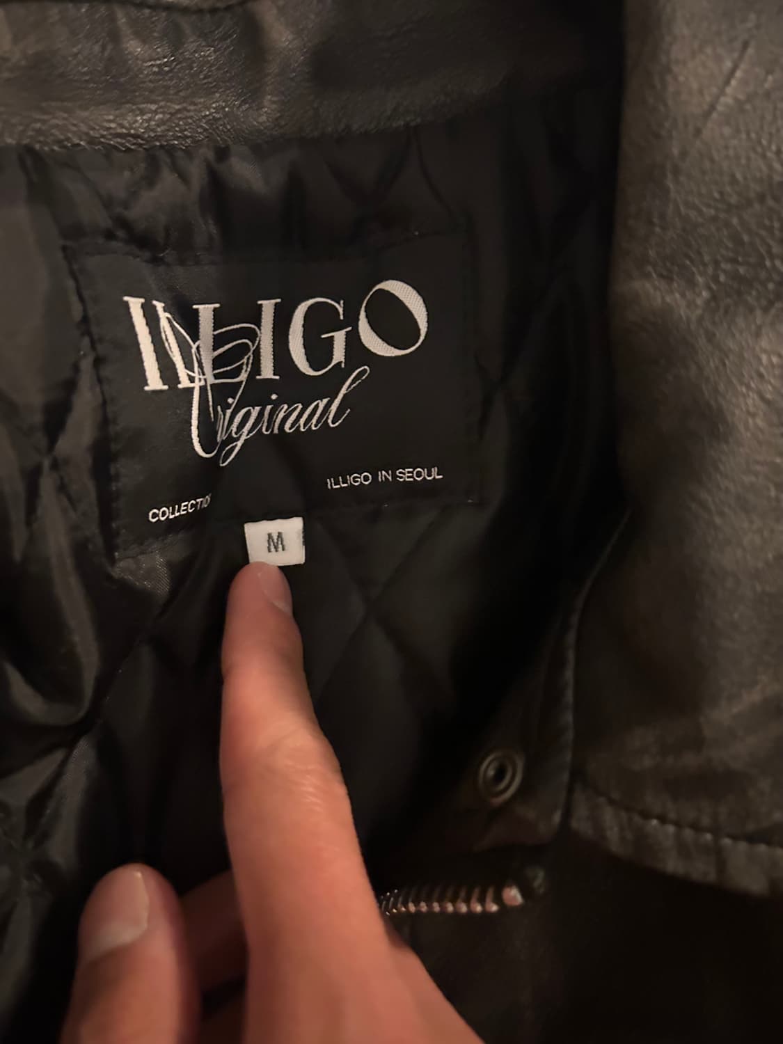 일리고 레더 봄버자켓 상품이미지4