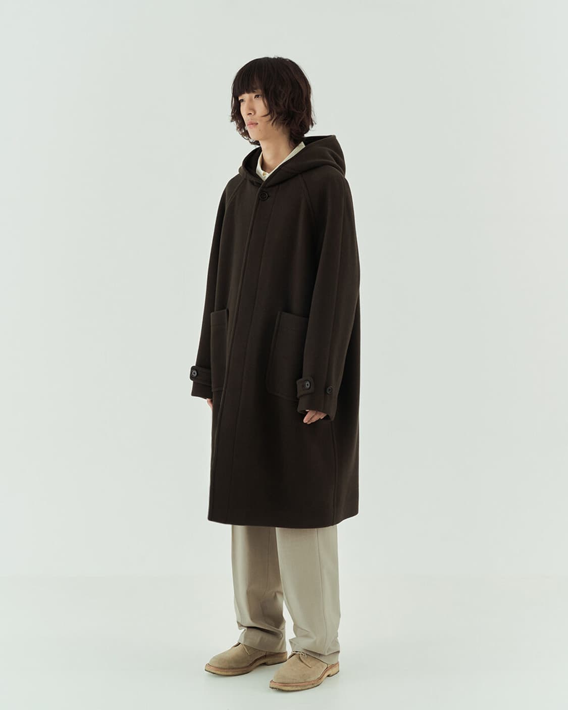 노드아카이브 캐시미어 후드 코트 1사이즈 브라운  상품이미지9