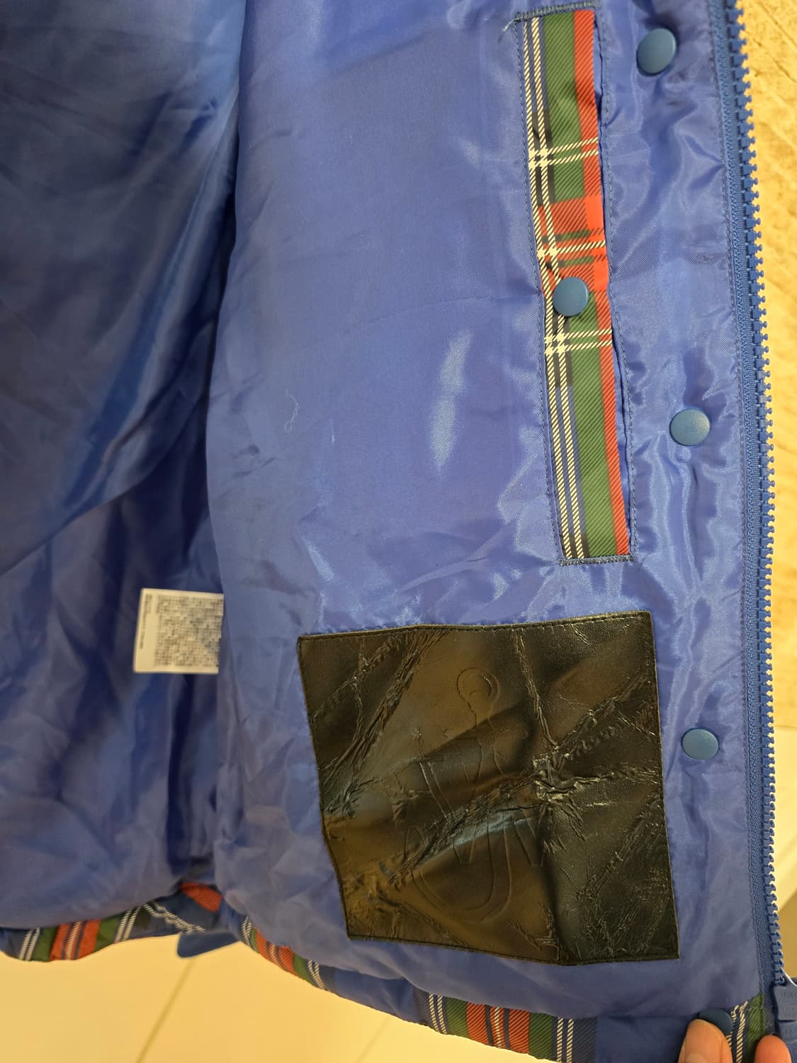 유니클로 JW앤더슨 체크 다운 패딩 점퍼 S 상품이미지6