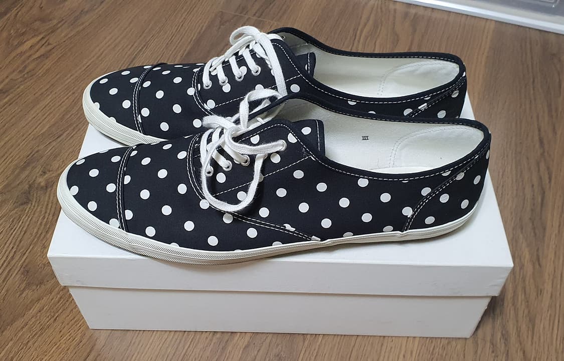 유나이티드 애로우즈 도트 코튼 스니커즈 캔버스 슈즈 상품이미지3