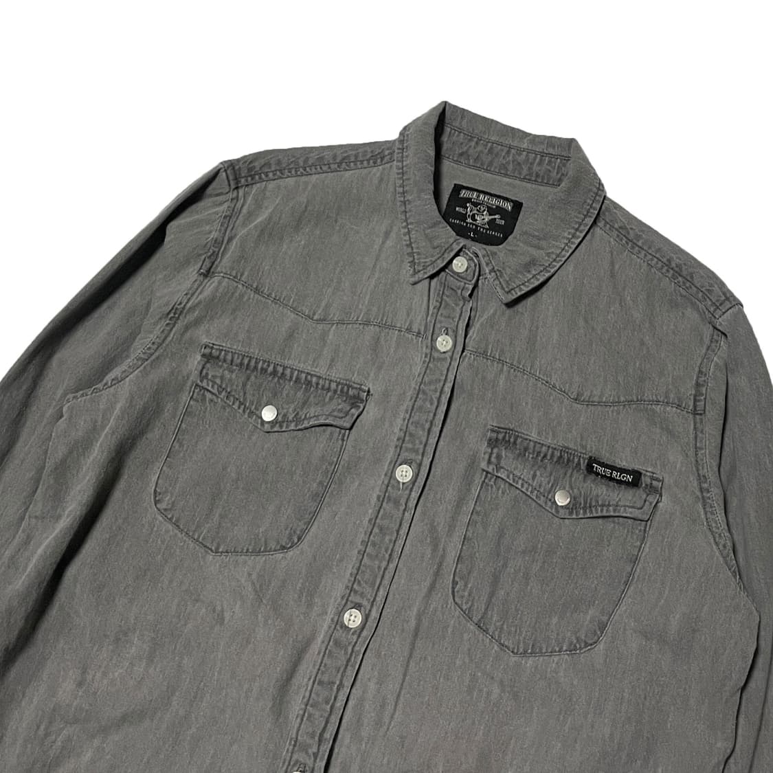 트루릴리젼 흑청 웨스턴 셔츠 상품이미지3