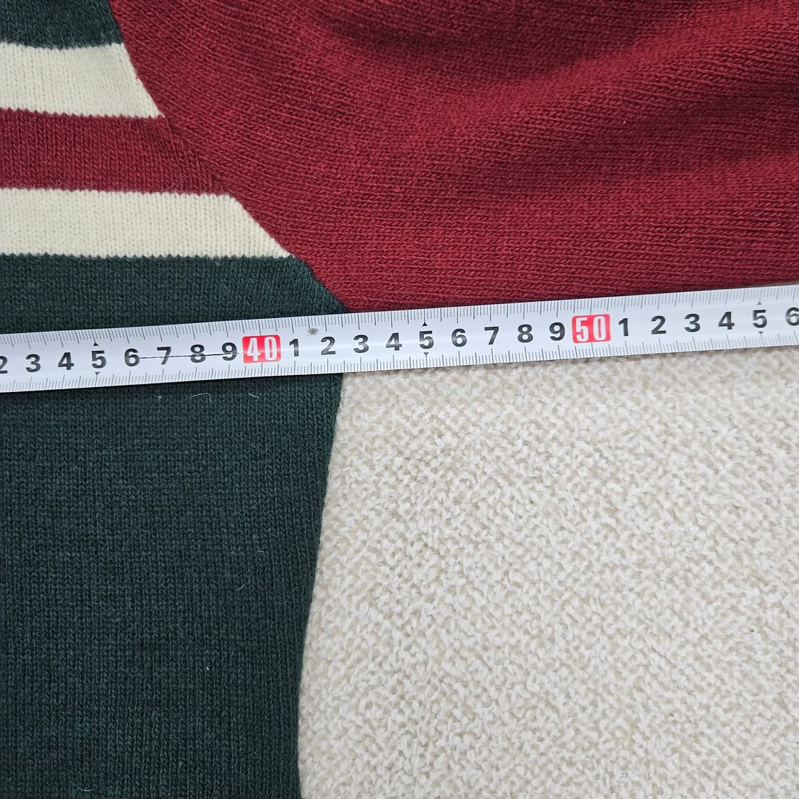 [95] 벤제프 골프 하이넥 울 배색 니트 1210J1 상품이미지5