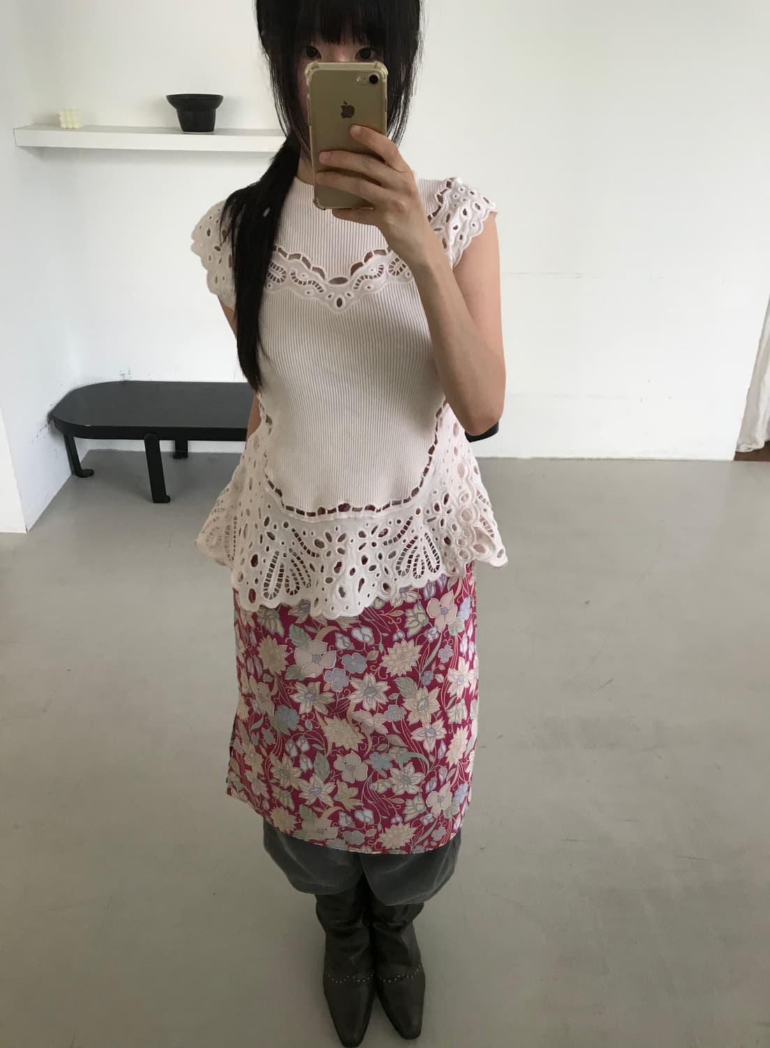 vintage eyelet sleeveless 상품이미지3