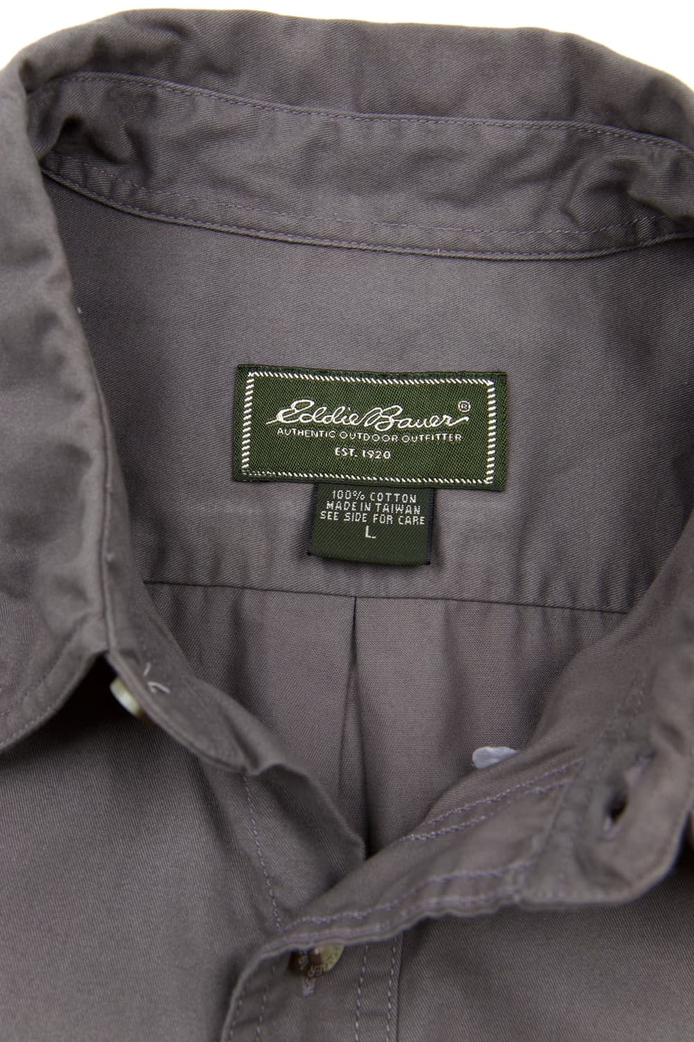 EDDIE BAUER 코튼 숏슬리브 버튼다운 셔츠 그레이  상품이미지3