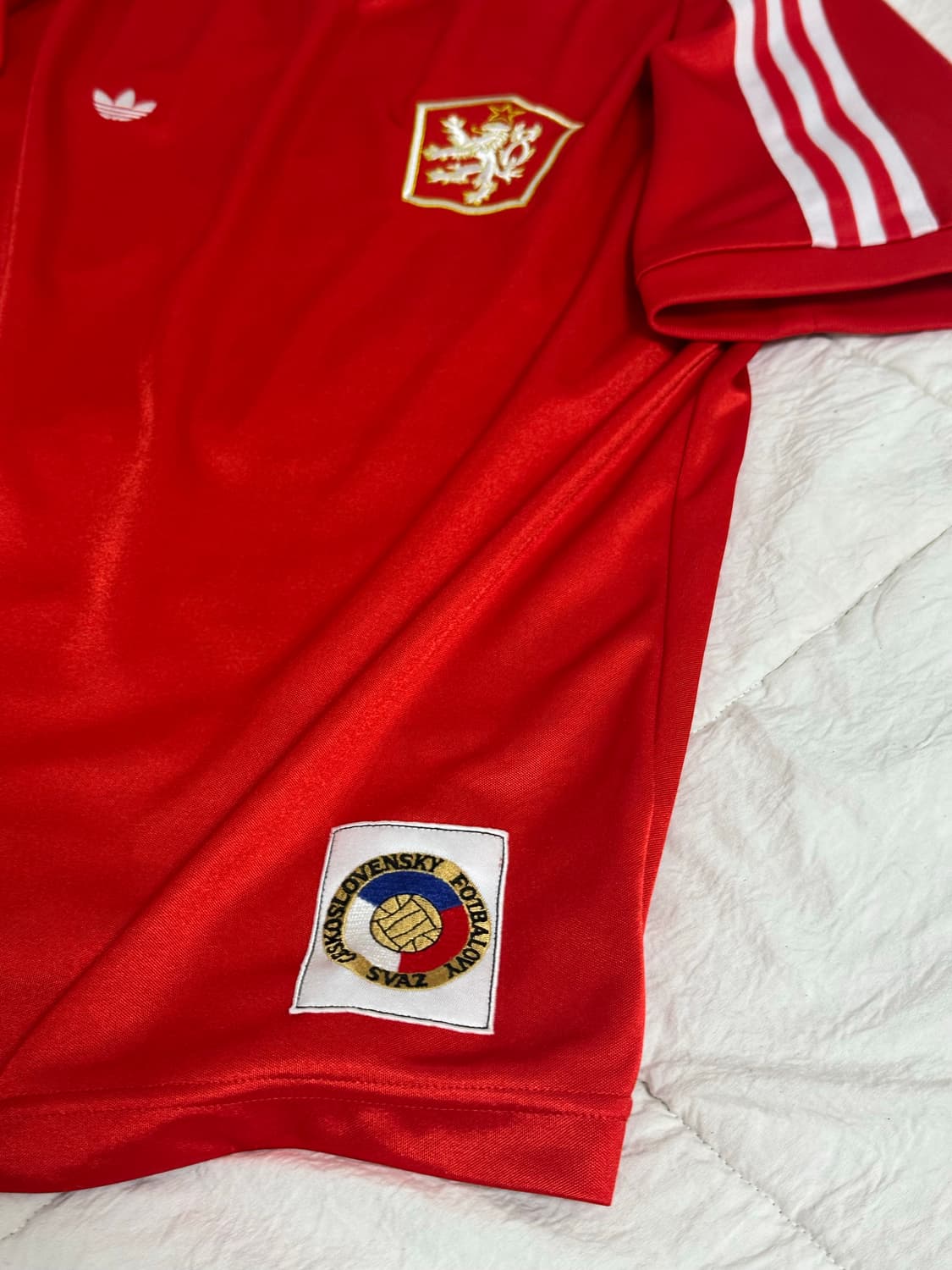 아디다스 파이어버드 체코 국대 반팔 져지 미디움  상품이미지4