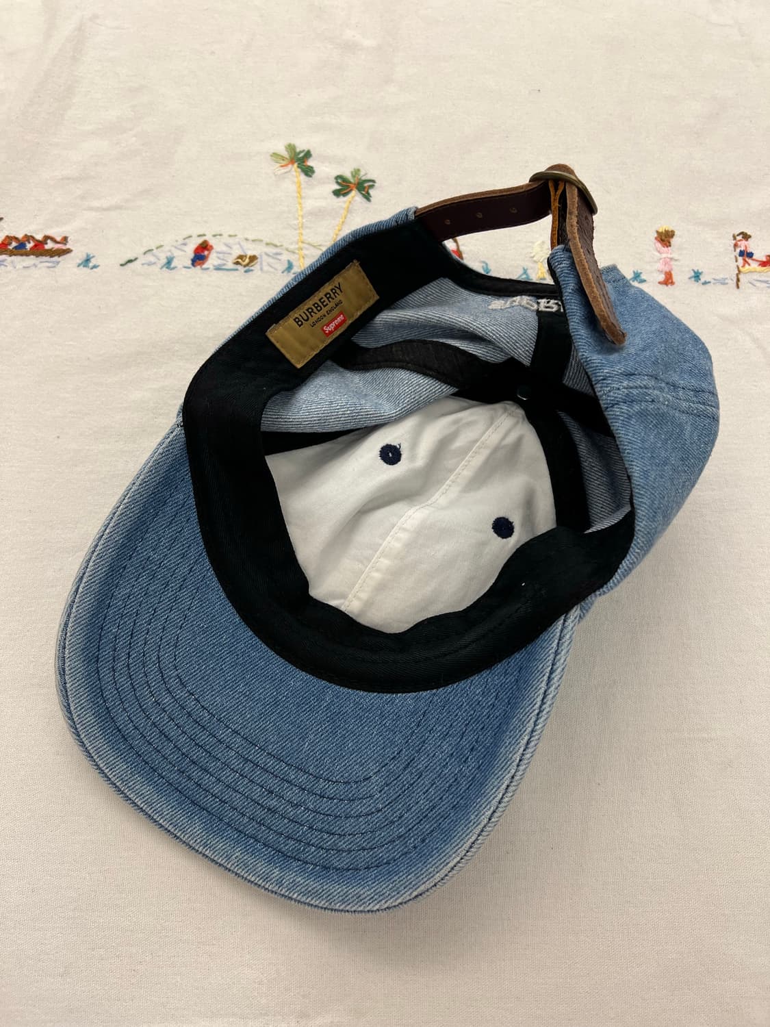 SUPREME x BURBERRY DENIM BALL CAP 슈프림버버리 상품이미지7