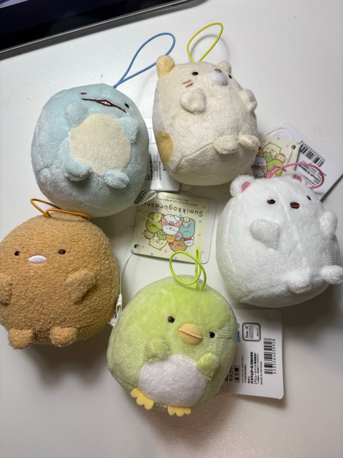 일괄 ) 스밋코구라시 산엑스 인형 마스코트 키링 리락쿠마 키티 상품이미지1