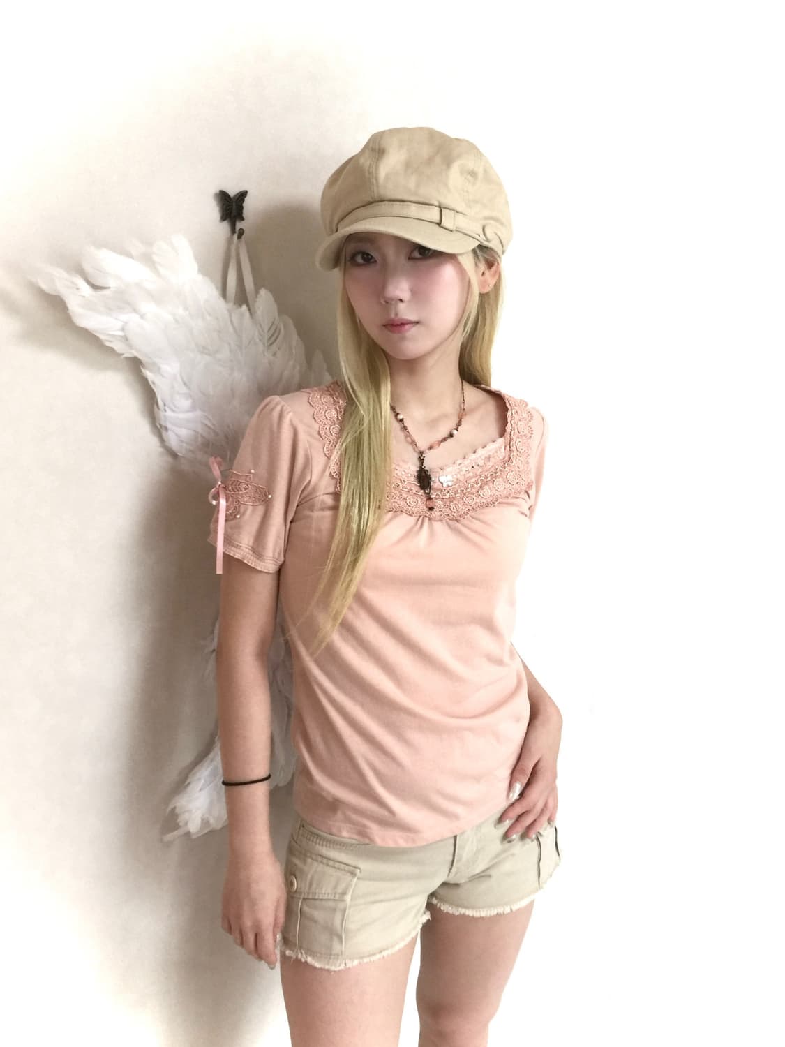 Axes femme 엑시즈팜 나비 반팔 상품이미지4