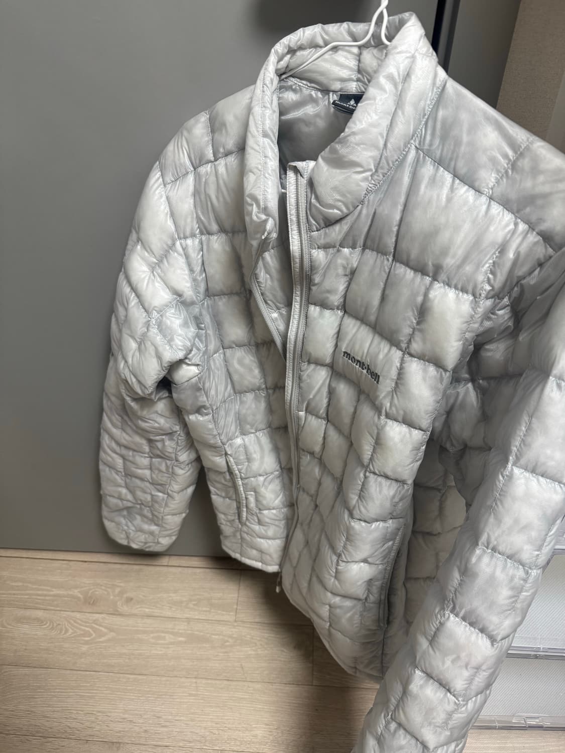 [M] 몽벨 montbell 플라즈마 1000 다운 자켓 패딩 라이트실버 상품이미지2