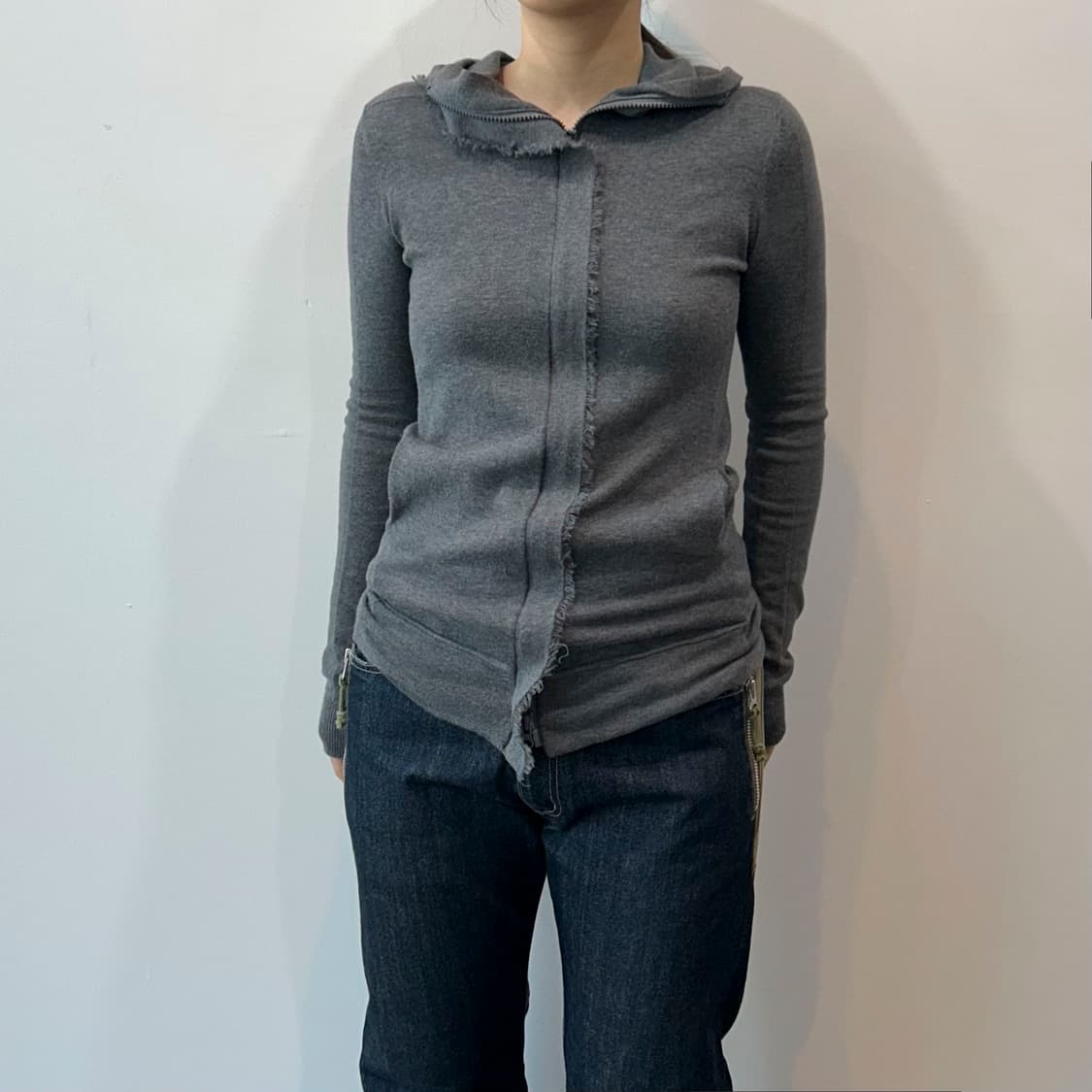 그런지 루즈핏 후드집업 상품이미지6