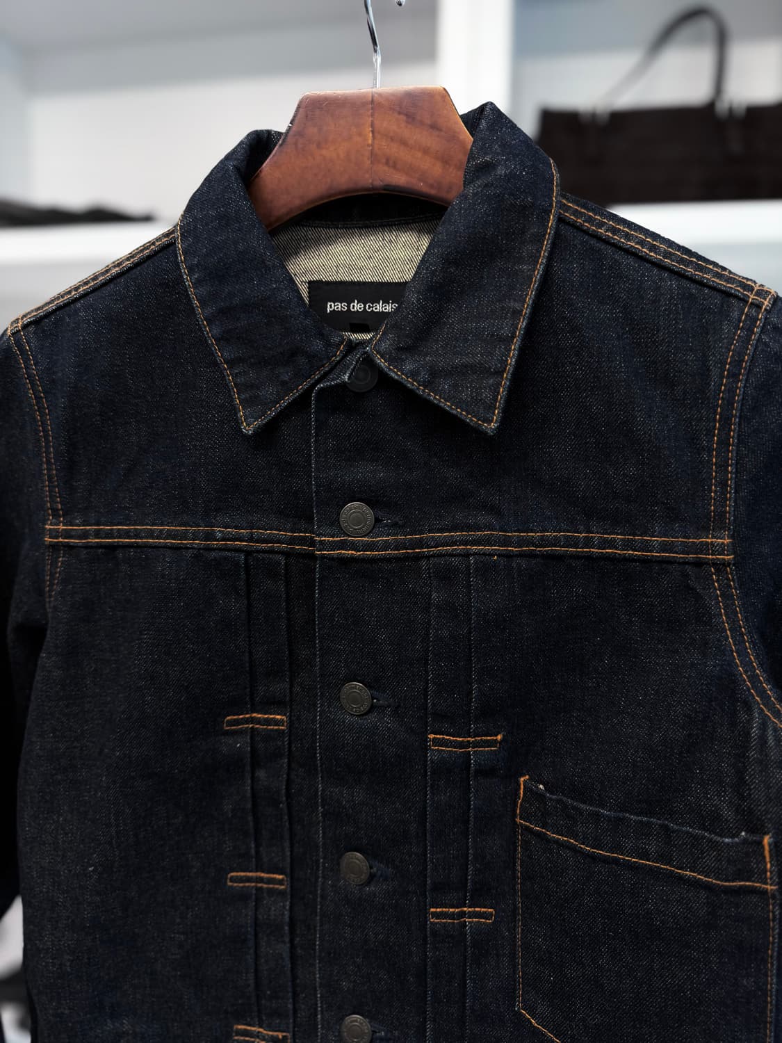pas de calais 2세대 셀비지 데님 자켓 상품이미지2