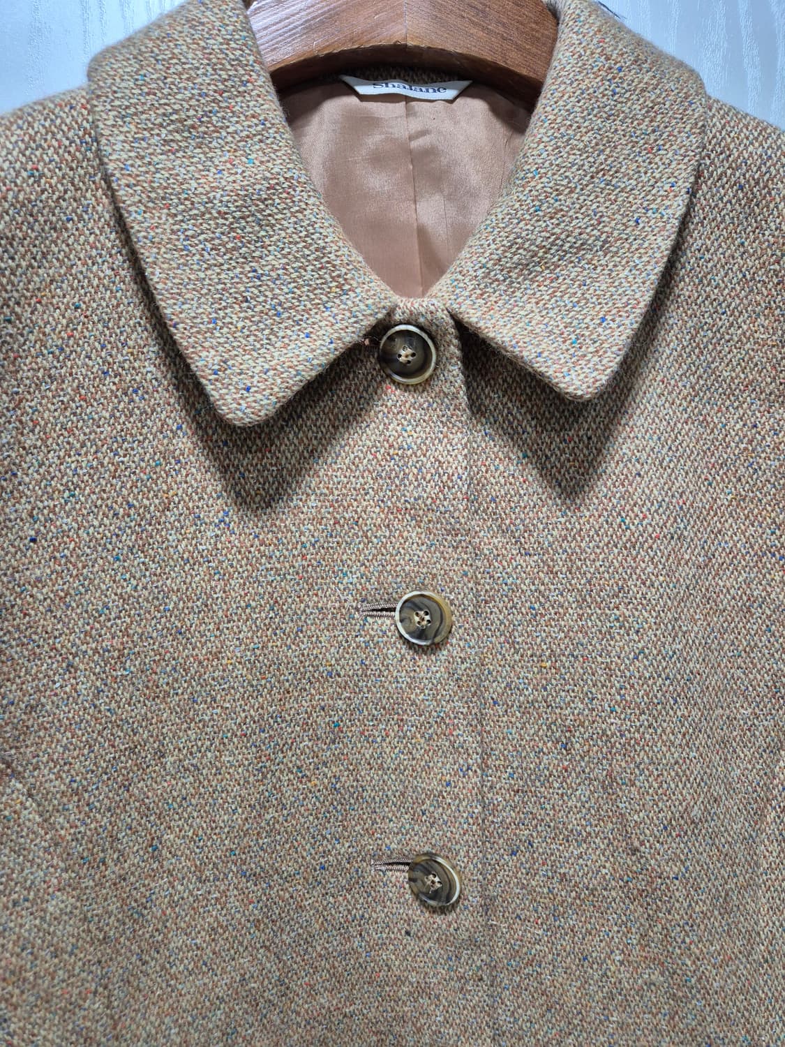 (세일)JPN빈티지. 브라운 트위드 스커트 세트 상품이미지5