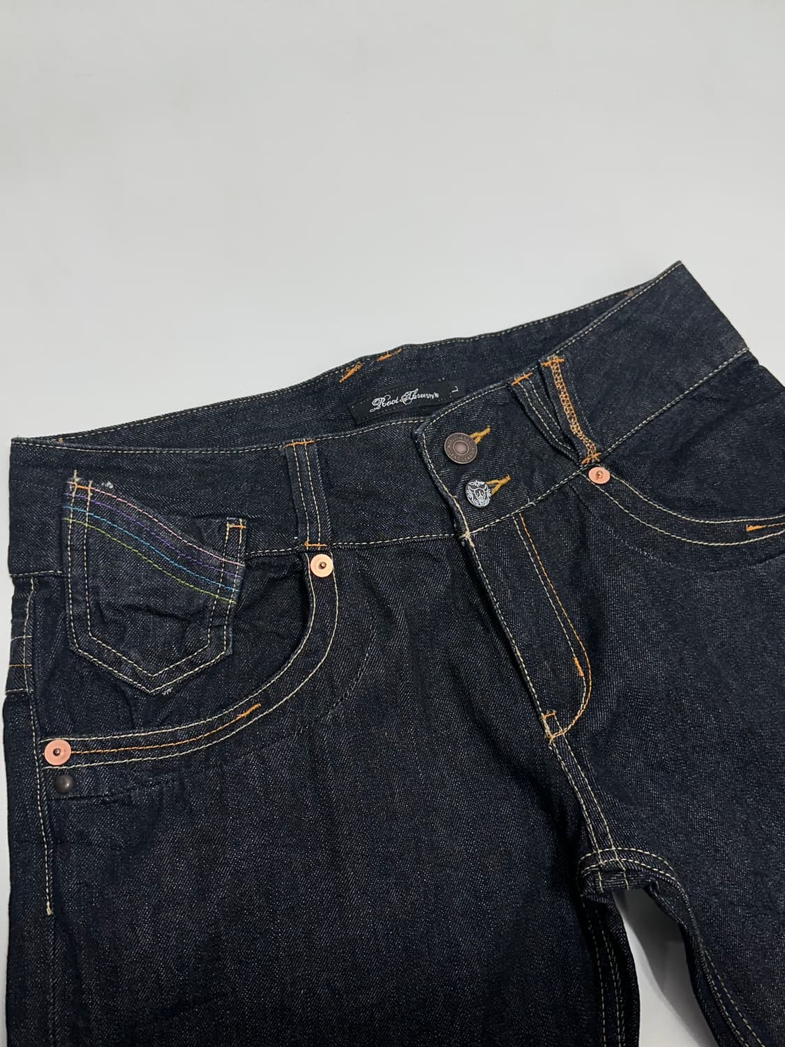 Root Three Style y2k denim pants 일본빈티지 상품이미지3