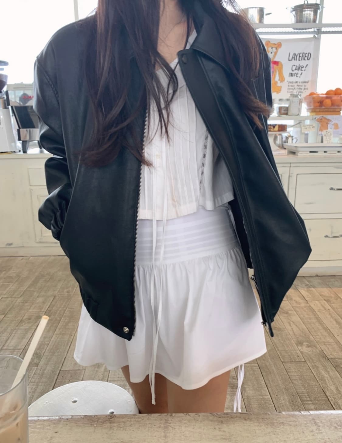 반택포) leeds 리즈 가죽자켓 Bella leather jacket 상품이미지7