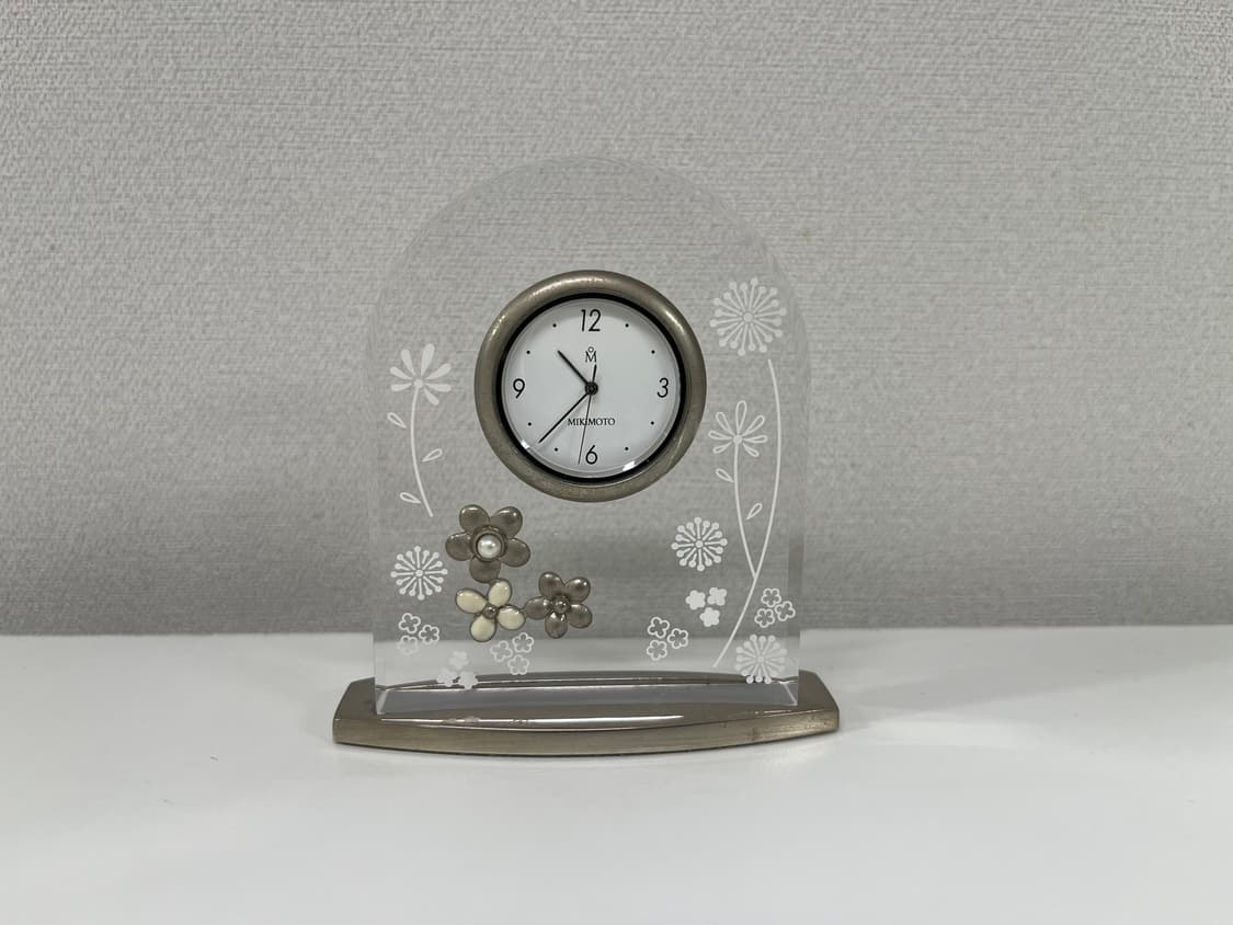미키모토 펄 진주 아치형 탁상시계 MIKIMOTO 10번 상품이미지1