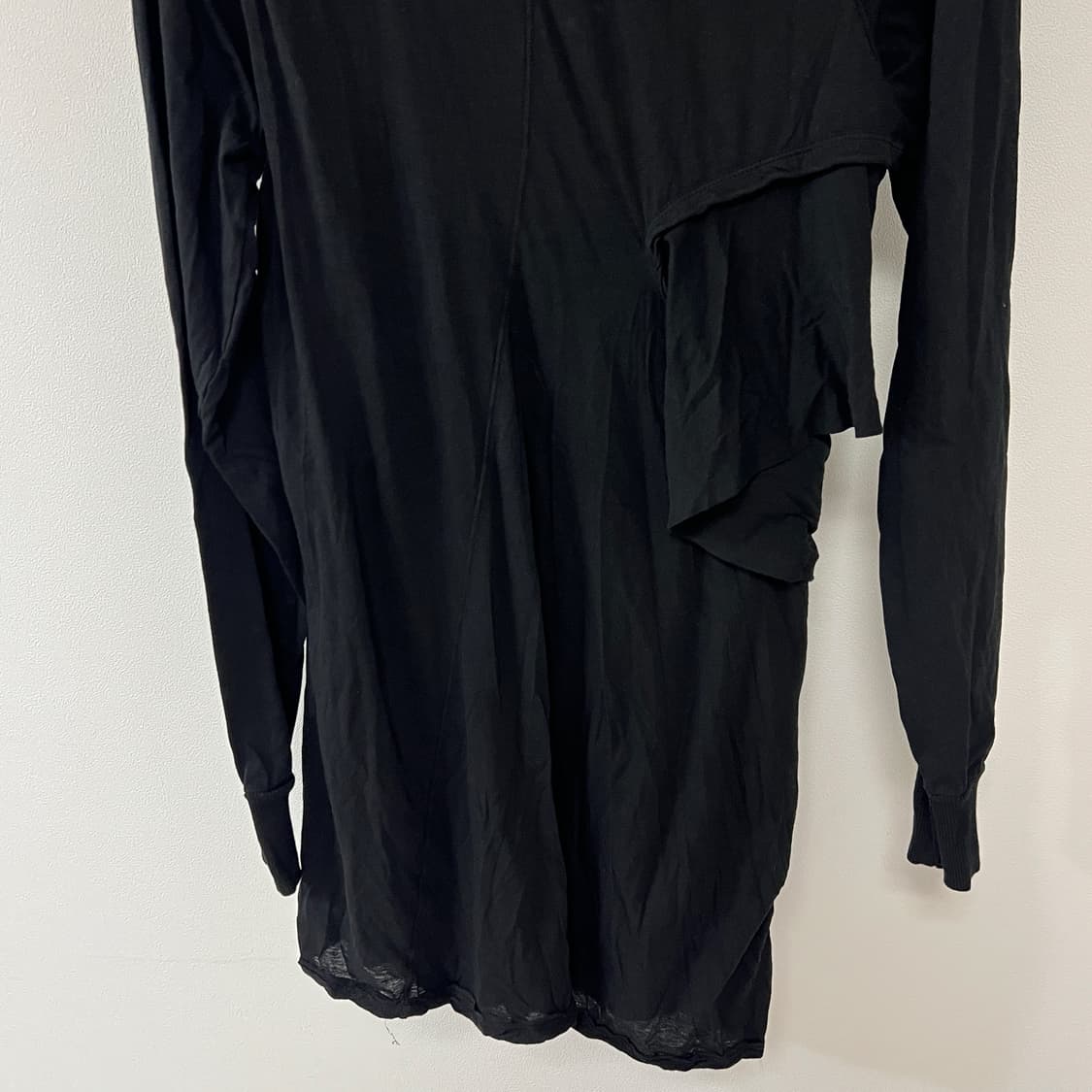 릭오웬스 15FW 다크쉐도우 레이어드 긴팔 티셔츠 롱슬리브 블랙 상품이미지6