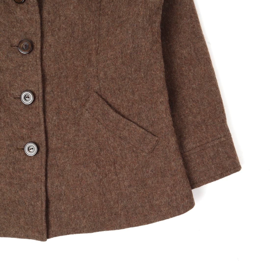 버버리 브라운 엘방 알파카 울 4B 자켓 상품이미지4