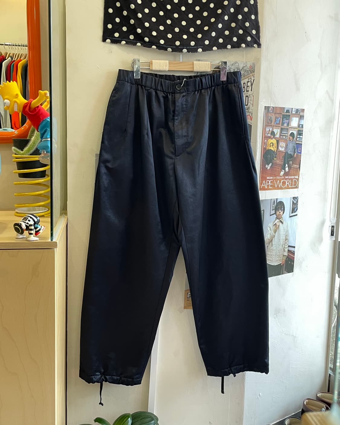 엔지니어드가먼츠 새틴 와이드 팬츠 (M) 상품이미지1