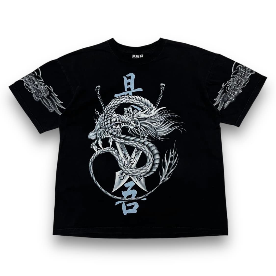 Rock of the 용호상박 대거 사이드 빈티지 반팔 티셔츠 상품이미지1