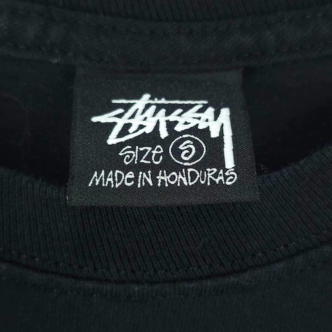 [스투시] 베이직 로고 빅로고 프린팅 반팔티 블랙 P01745 상품이미지7