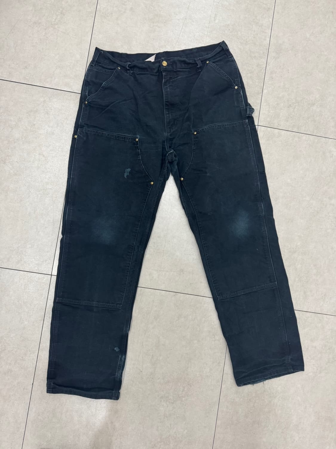 OG USA Vintage 칼하트 B01 BLK 더블니 팬츠 38X34 상품이미지1