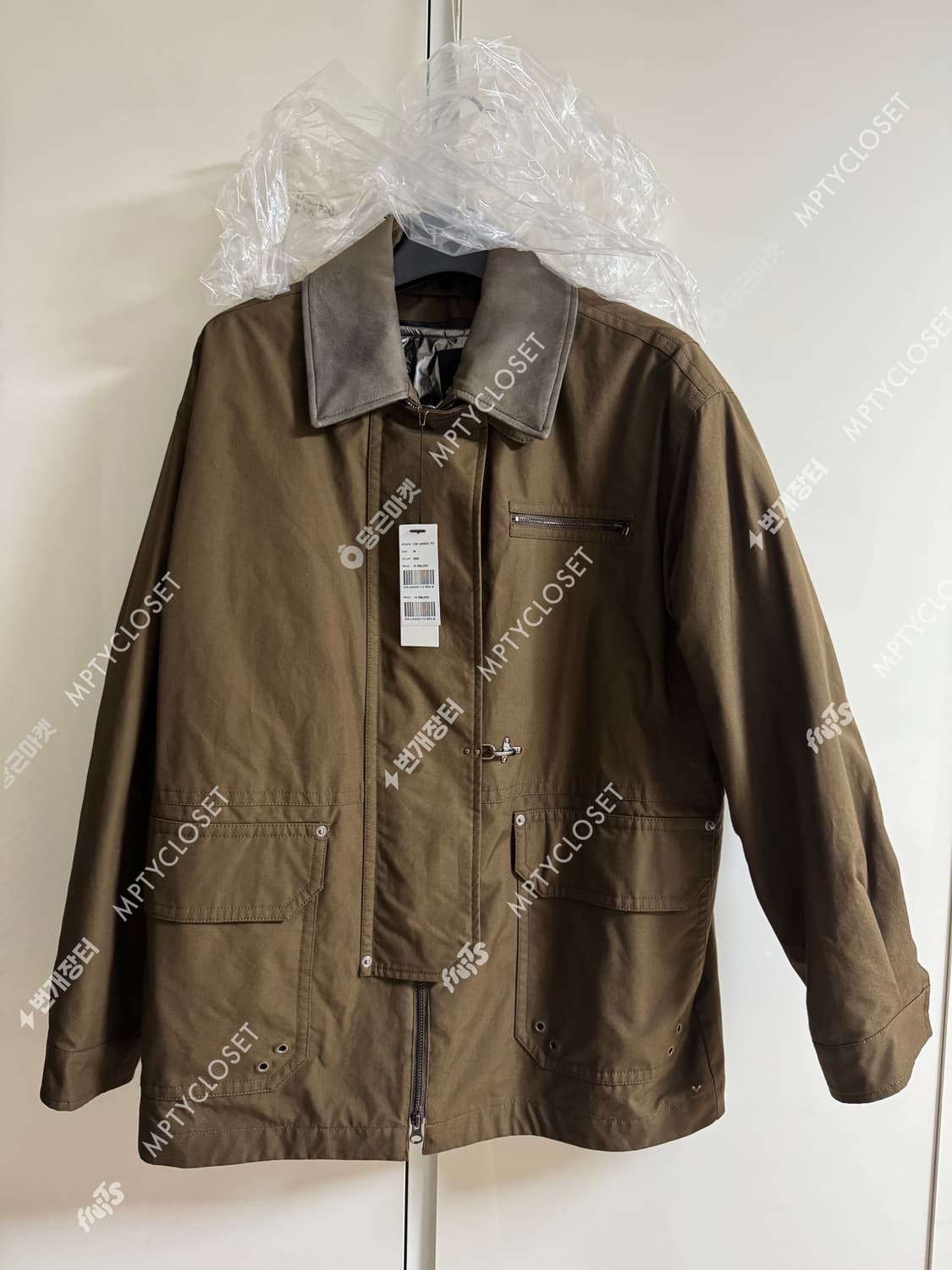 [M 새제품] 커스텀멜로우 25fw 브라운 밀러레인 파이어맨 자켓 상품이미지5