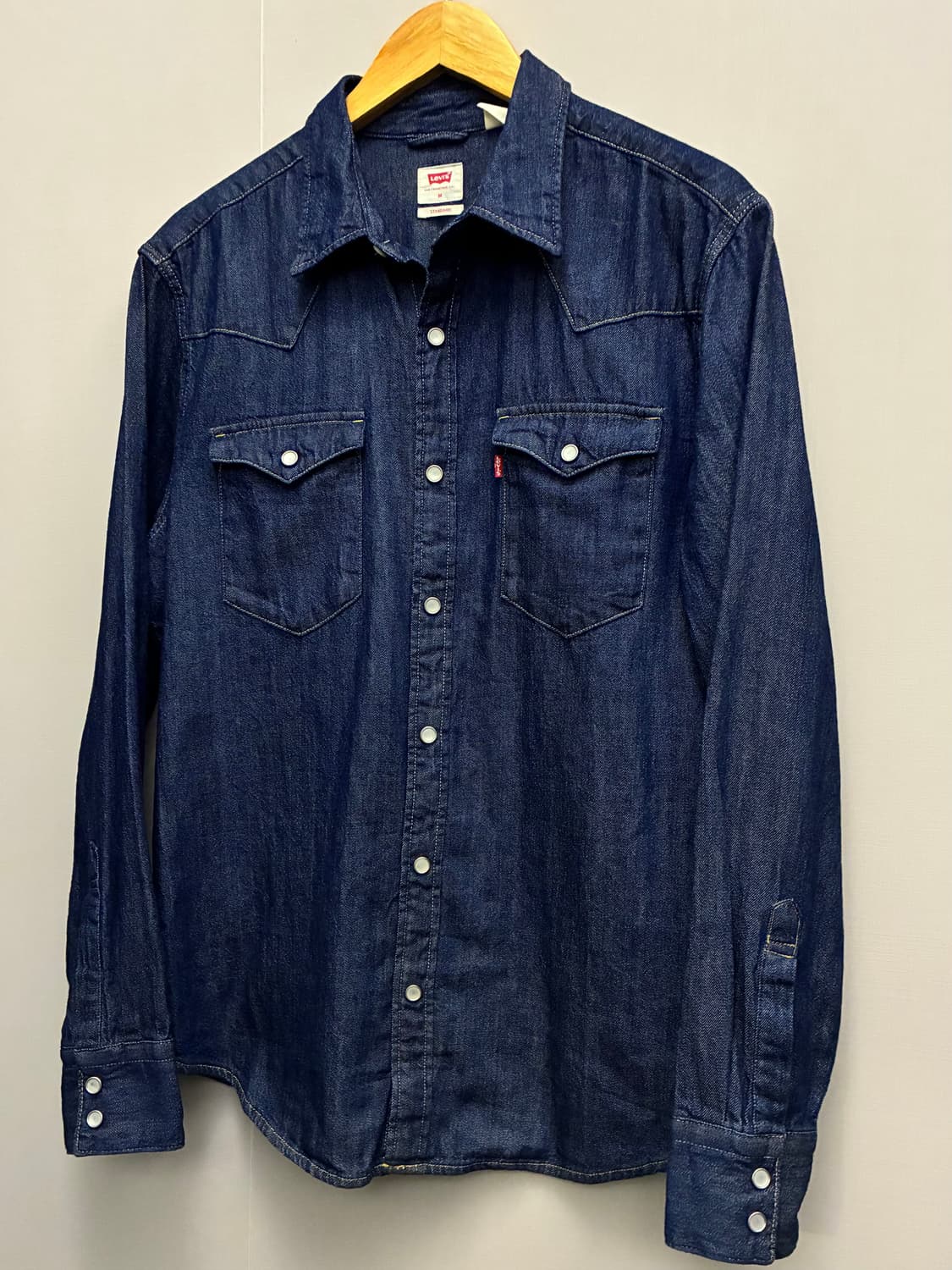 (M)리바이스 데님 투포켓 웨스턴셔츠 데님셔츠 lvc 상품이미지2