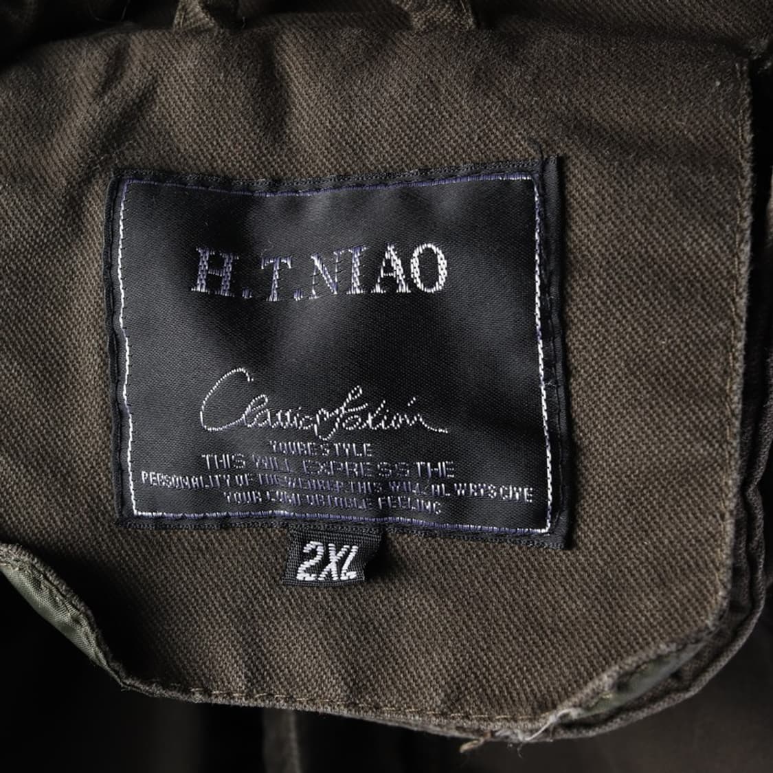 H.T.NIAO 빈티지 에비에이터 패치 코튼 밀리터리 자켓 2XL 상품이미지5