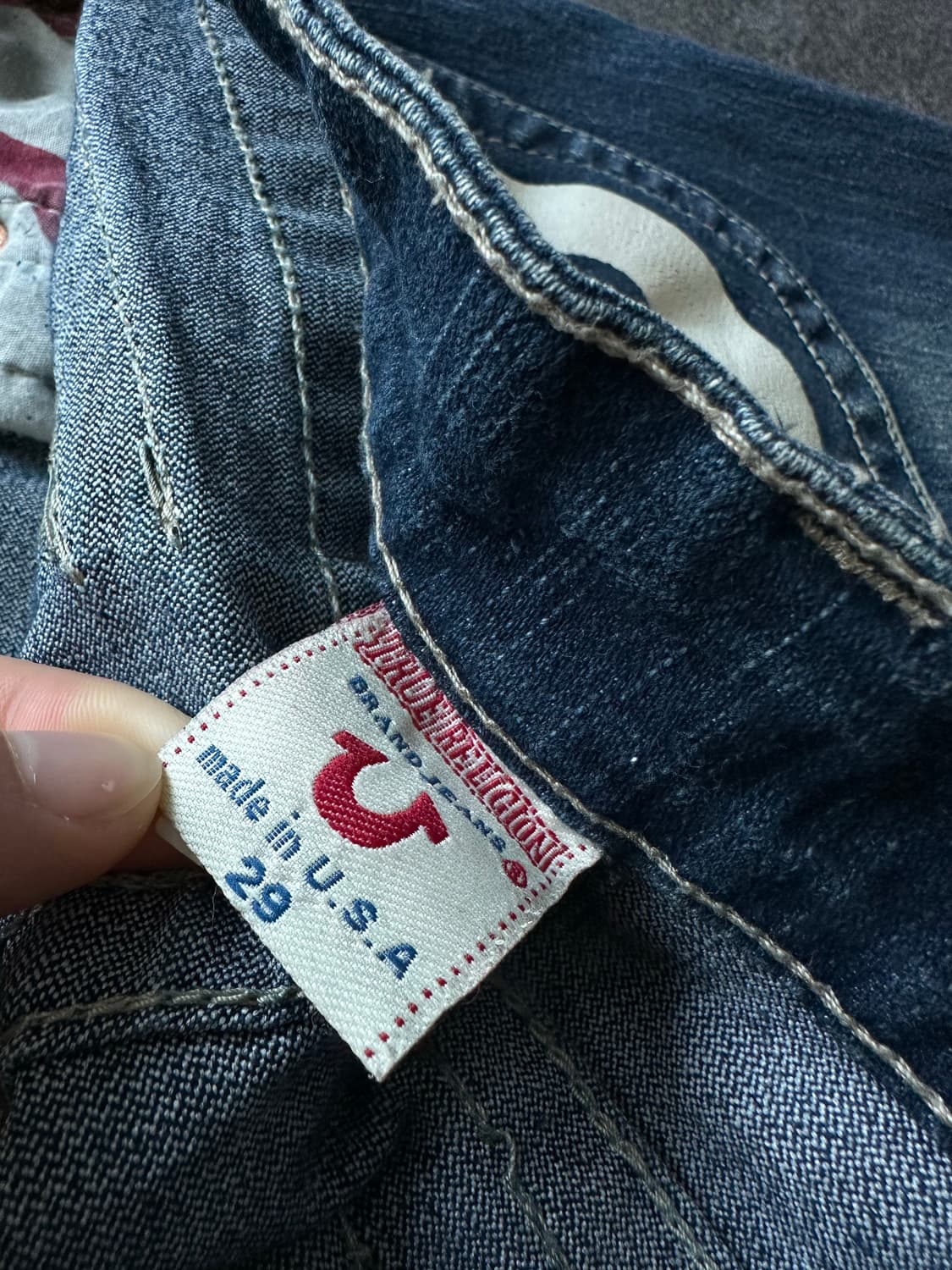 트루릴리전 BILLY BIG T ROW SEAT 데님팬츠 y2k 펑크  상품이미지7