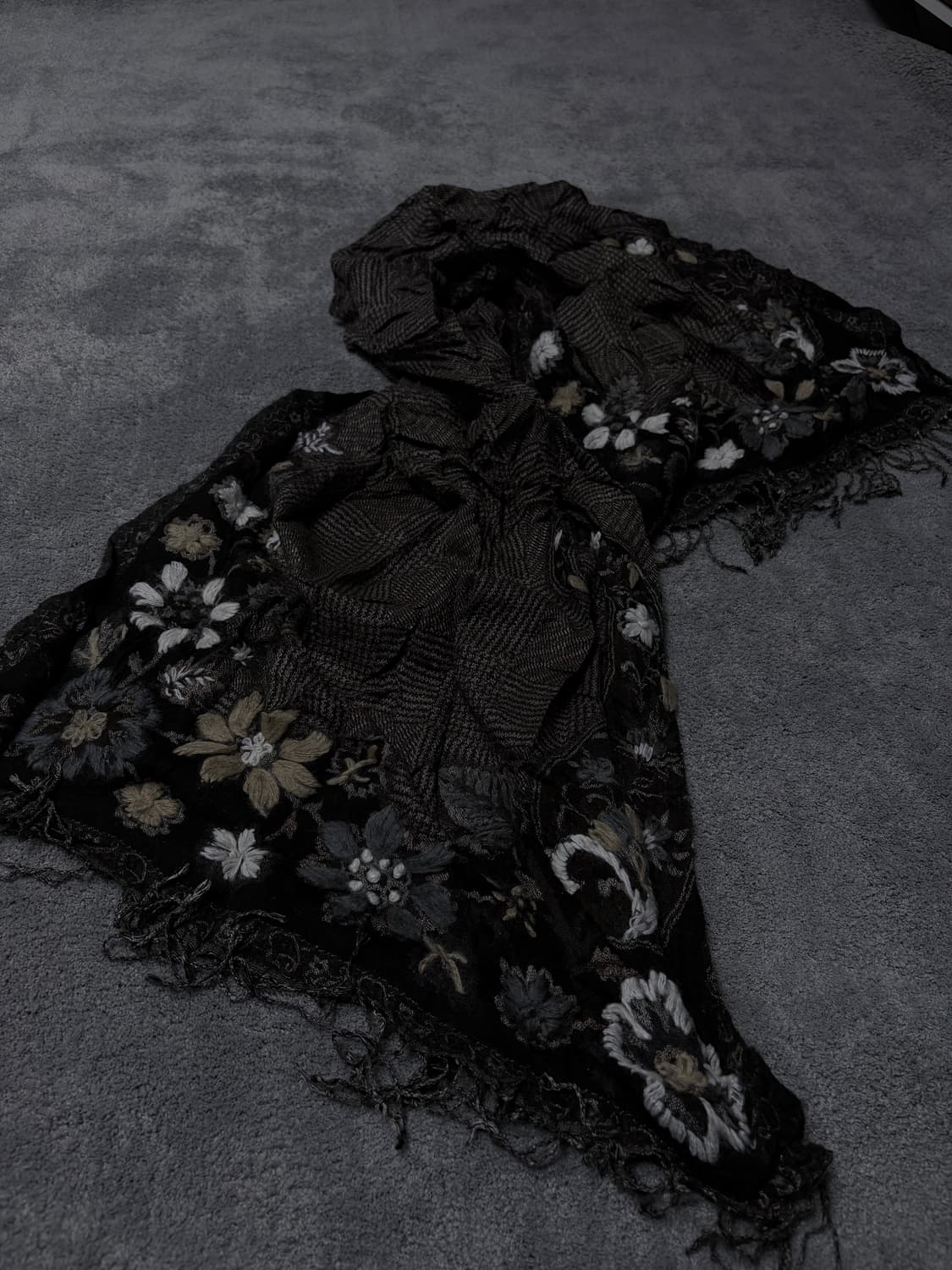 vintage fairy grunge floral muffler 상품이미지1