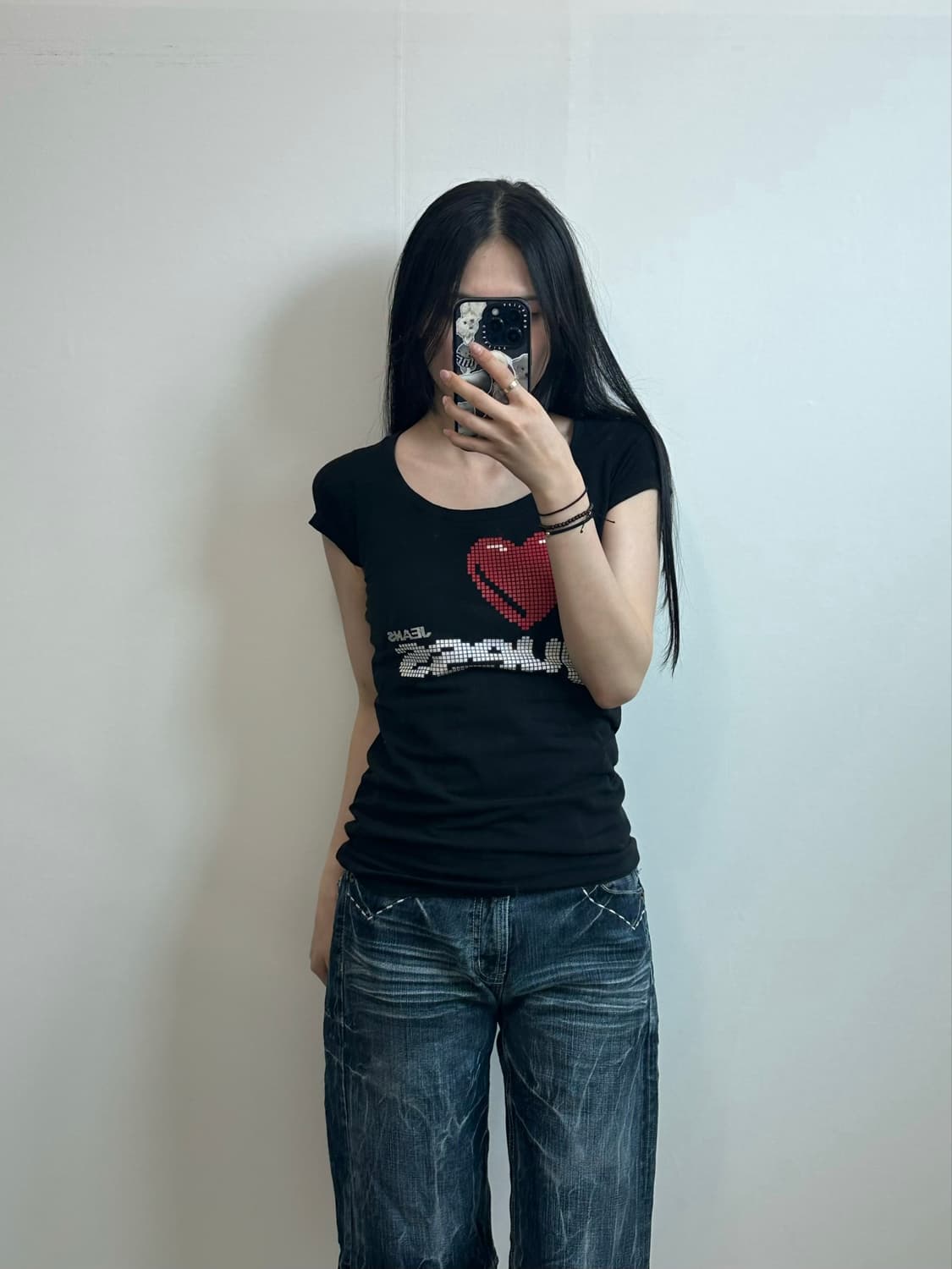 Guess 게스 블랙 반팔 티셔츠 상품이미지1