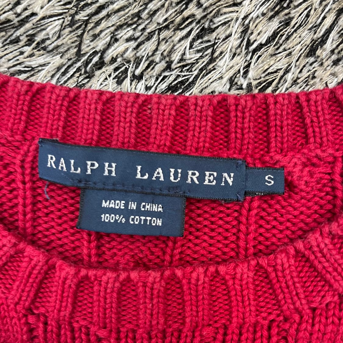 폴로랄프로렌 여성 꽈배기 니트 (S) 상품이미지3