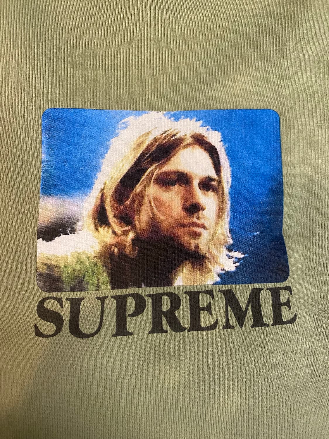 슈프림(SUPREME) 커트 코베인 티셔츠 올리브(L) 상품이미지3